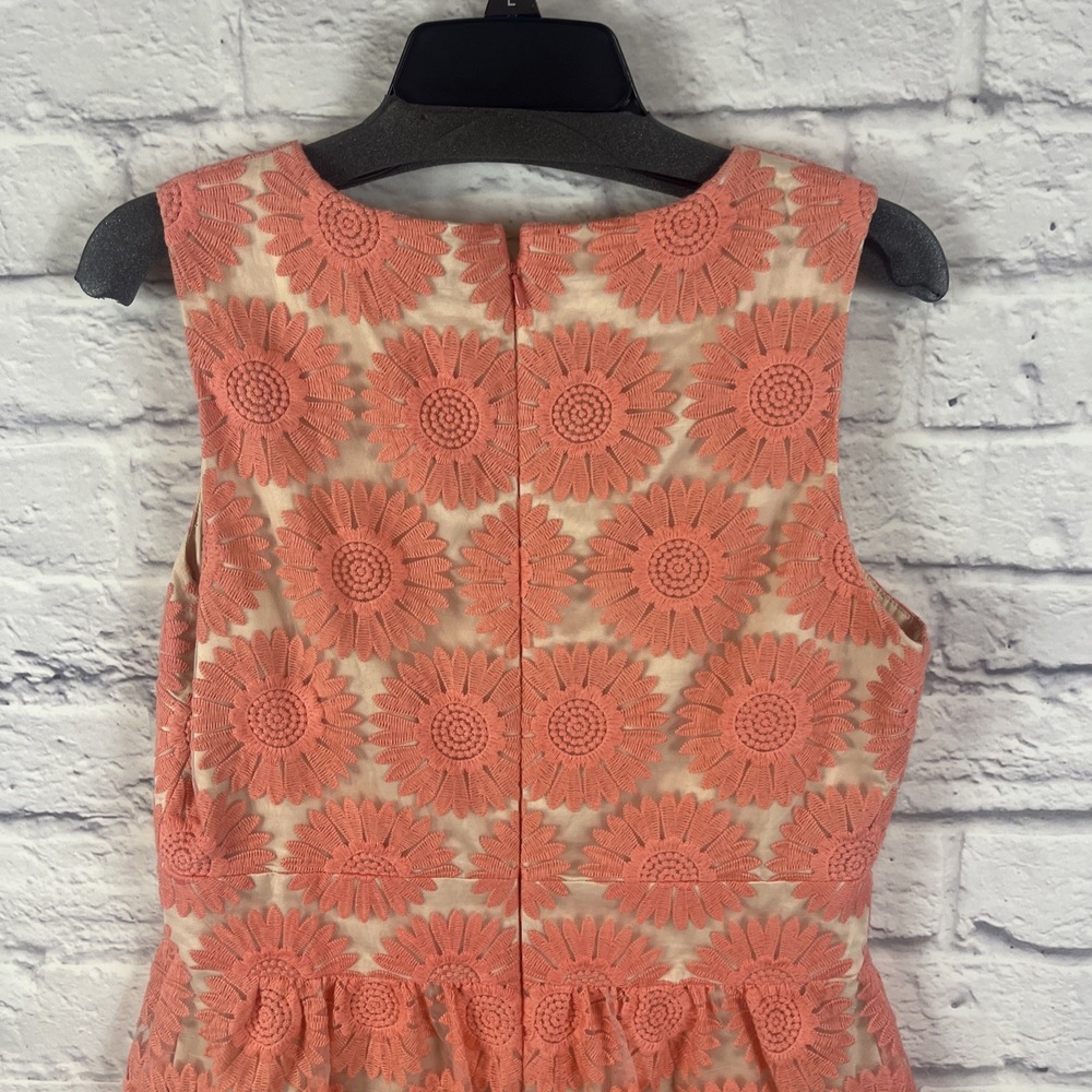 Renee Derhy Cottage Core Fairy Core  Feminine Retr Floral Overlay Party Dress L - Picture 9 of 12